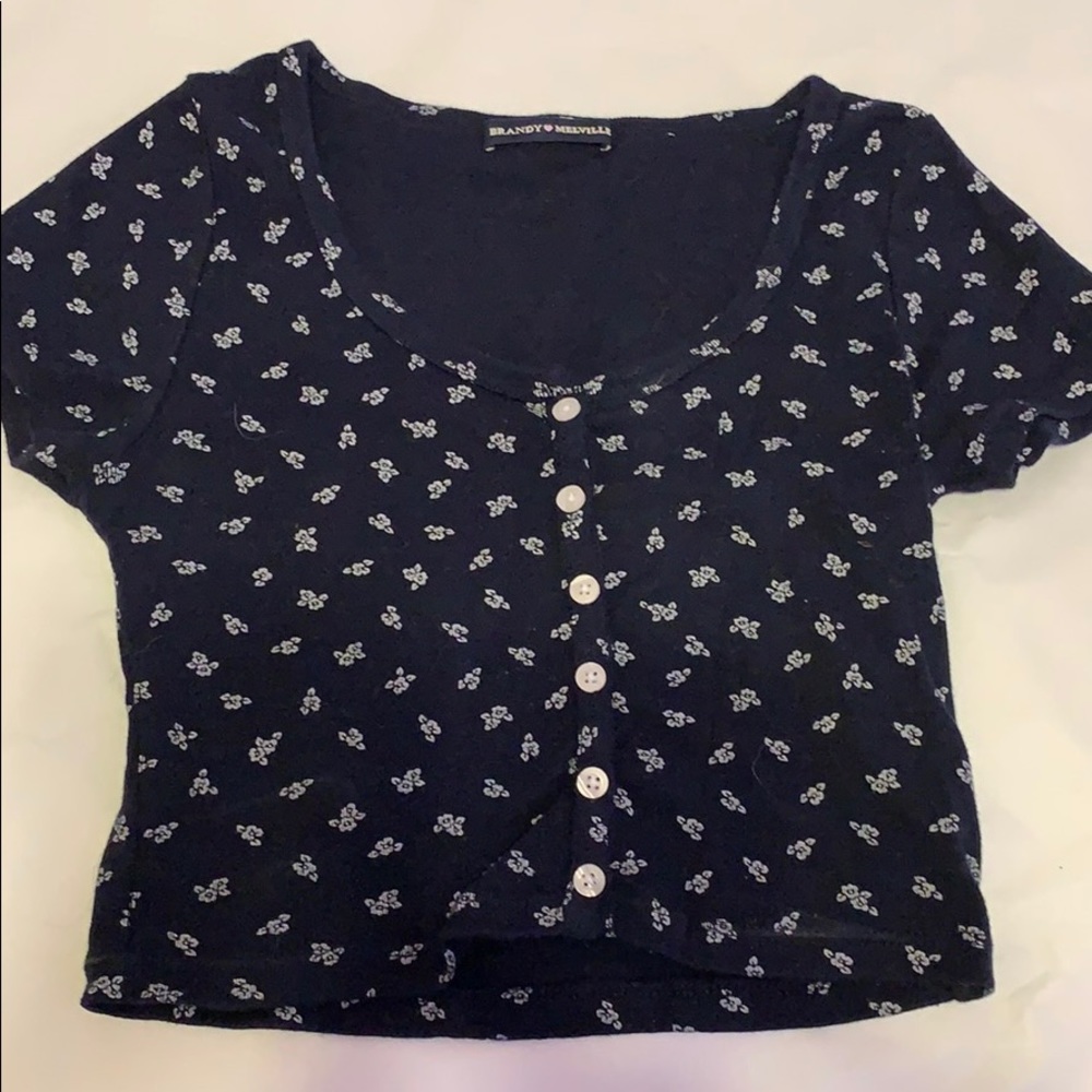 brandy melville floral top